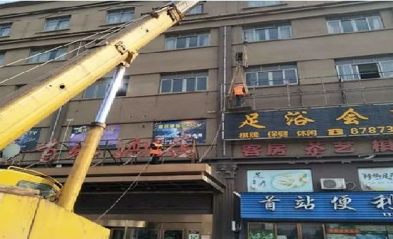 宁陵安装较高的门店招牌有什么好的方法？